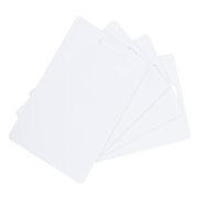 100 Pack Blank Cards 20mil ID Cards with Slot Punch on Short Side White