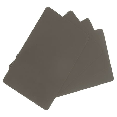 100 Pack Blank Cards 30mil ID Cards Blank Credit Cards Plastic Cards Waterproof & Double Sided Printing for ID Badge Printer, Graphics Coffee