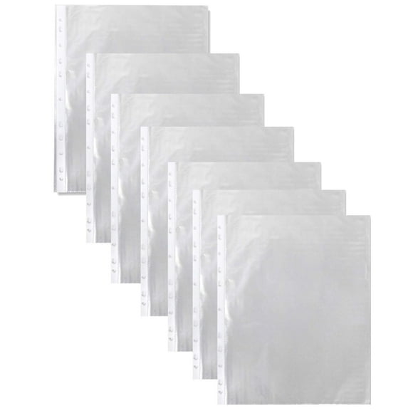100 Pack of 8.5"x11" Clear Sheet Protectors for Binders, Students, Classrooms, Offices and Teachers Containing 10 Clear Sheet Protectors Per Pack - 1,000 Count of Clear Sheet Protectors