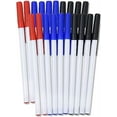 thumbnail image 1 of 100 Pack of Bulk Wholesale Ballpoint Pens Containing 5 Pens Per Pack in Multiple Colors for Office Employees - 500 Ballpoint Pens in Black, Blue, Red, 1 of 7