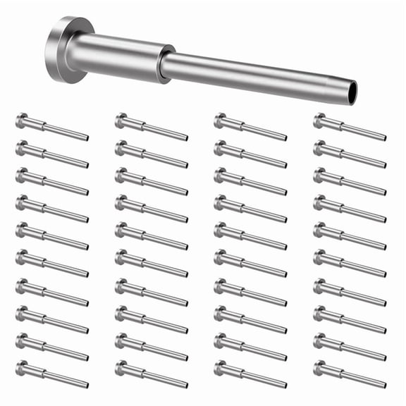 100 Pack Cable Railing Kit, T316 Stainless Steel 1/8In Receiver and Swage Stud End for Cable Railing
