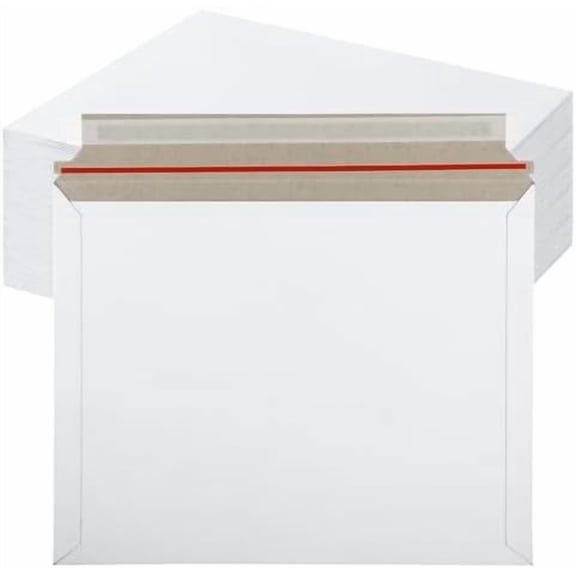100 Pack Cardboard Mailers 11x14 Inch Self Seal Cardboard Envelopes, White Rigid Mailers Mailing Envelopes for CD, Photos, Document, Pictures, Papers, Files$$Office
