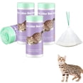 thumbnail image 1 of 100 Pack Cat Litter Box Liners for Pet Clumping & Smartspin Self-cleaning Litter Box, Heavy Duty Drawstring Waste Drawer Liners for Automatic Box, 23" x 12", White, 1 of 6