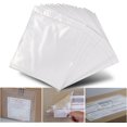 thumbnail image 1 of 100 Pack Clear Packing Slip Pouches, 7" x 5.7" Waterproof Shipping Label Sleeves with Adhesive, 1 of 7