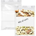 thumbnail image 1 of 100 Pack Clear Plastic Zipper Bags 6" x 9" /w White Write-On Block 2 mil, 1 of 7