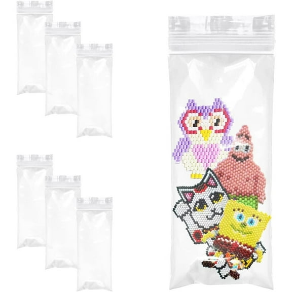 100 Pack Clear Poly Zipper Bags 16" x 18" Heavy Duty Resealable Plastic Bags 2 mil /w Single Track