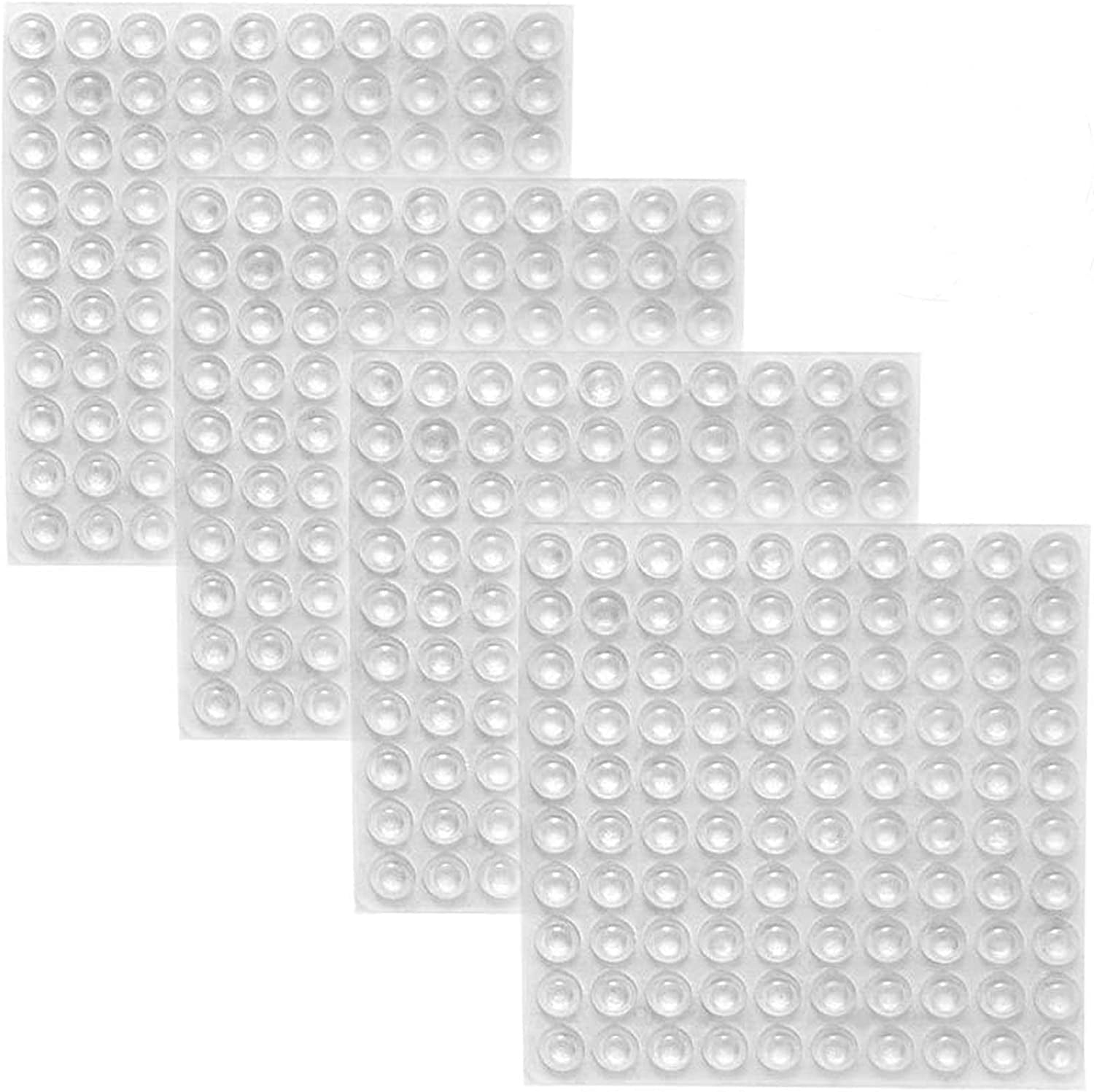100Pack Clear Rubber Feet Bumper Pads Prevent Sliding and Scratching