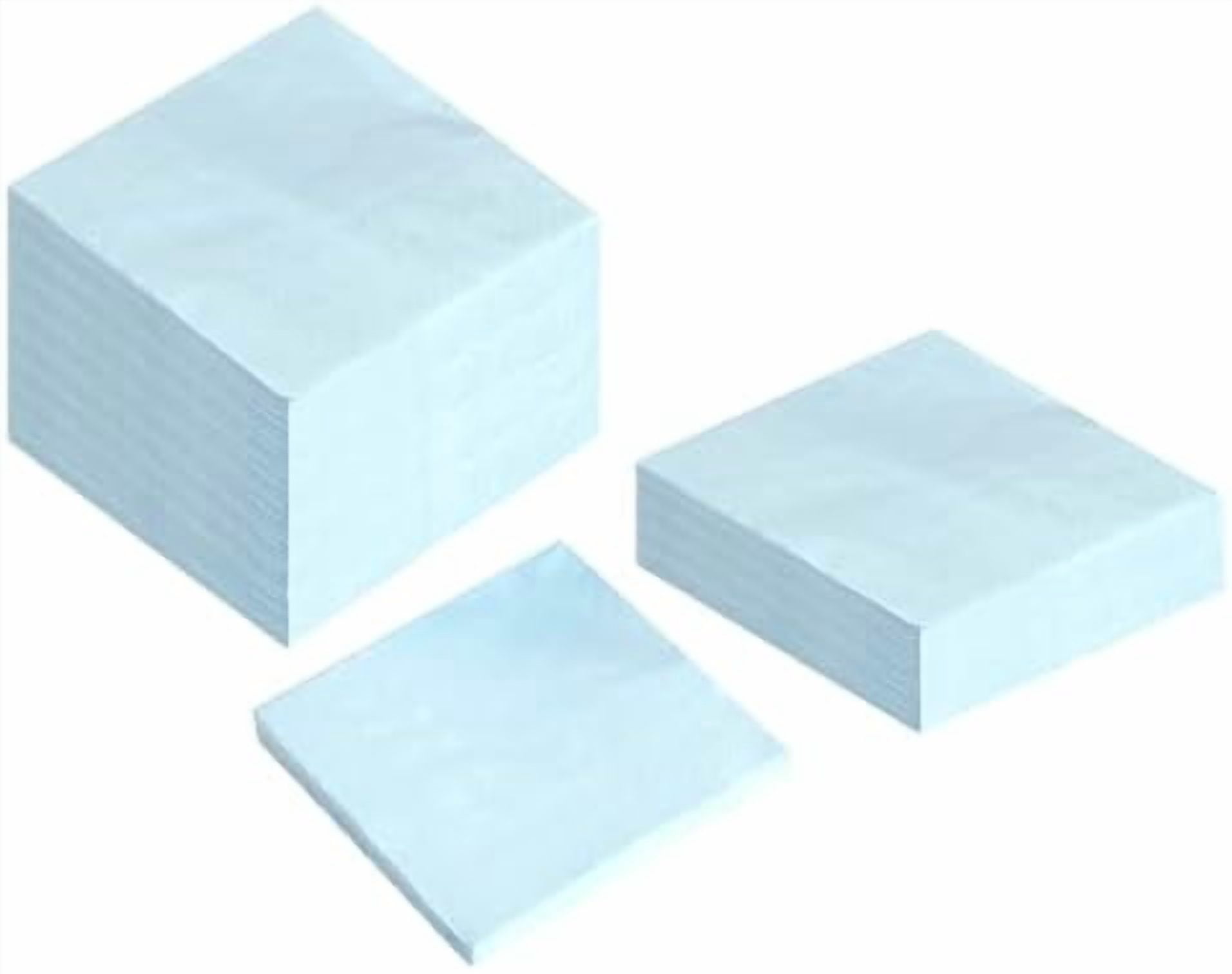 100 Pack Cocktail Napkin 2-Ply Dessert Napkins Folded 5 x 5 Inches Disposable Napkins for Dinner Wedding Birthday Baby Shower Party Bridal Anniversary Reception Event (100, Light Blue)