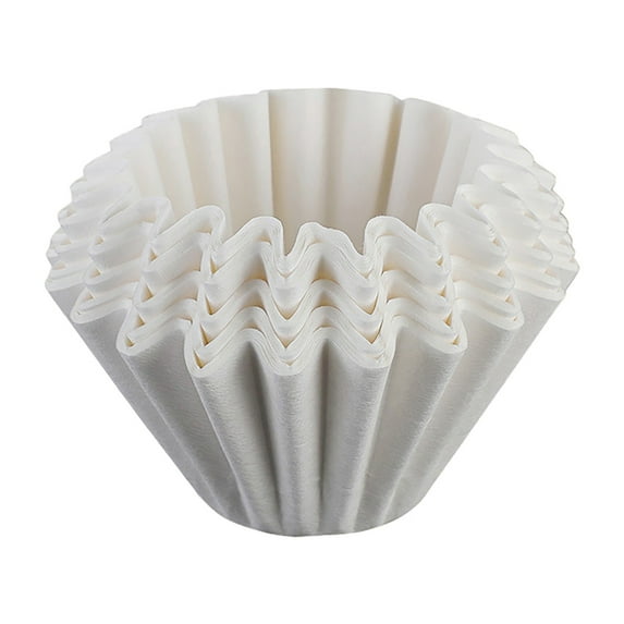 100 Pack Coffee Filters, Basket Style Paper Filters for 1-2 Cup Coffee Makers, Biodegradable & Compostable, Single Serve Pour Over Coffee Brewing