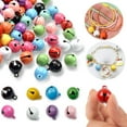 thumbnail image 1 of 100 Pack Colorful Christmas Jingle Bells Metal 14mm Small Mini Bell Holiday Home Christmas Wreath Decoration for Bracelet Key Chain Pets Collar DIY Crafts, 1 of 6