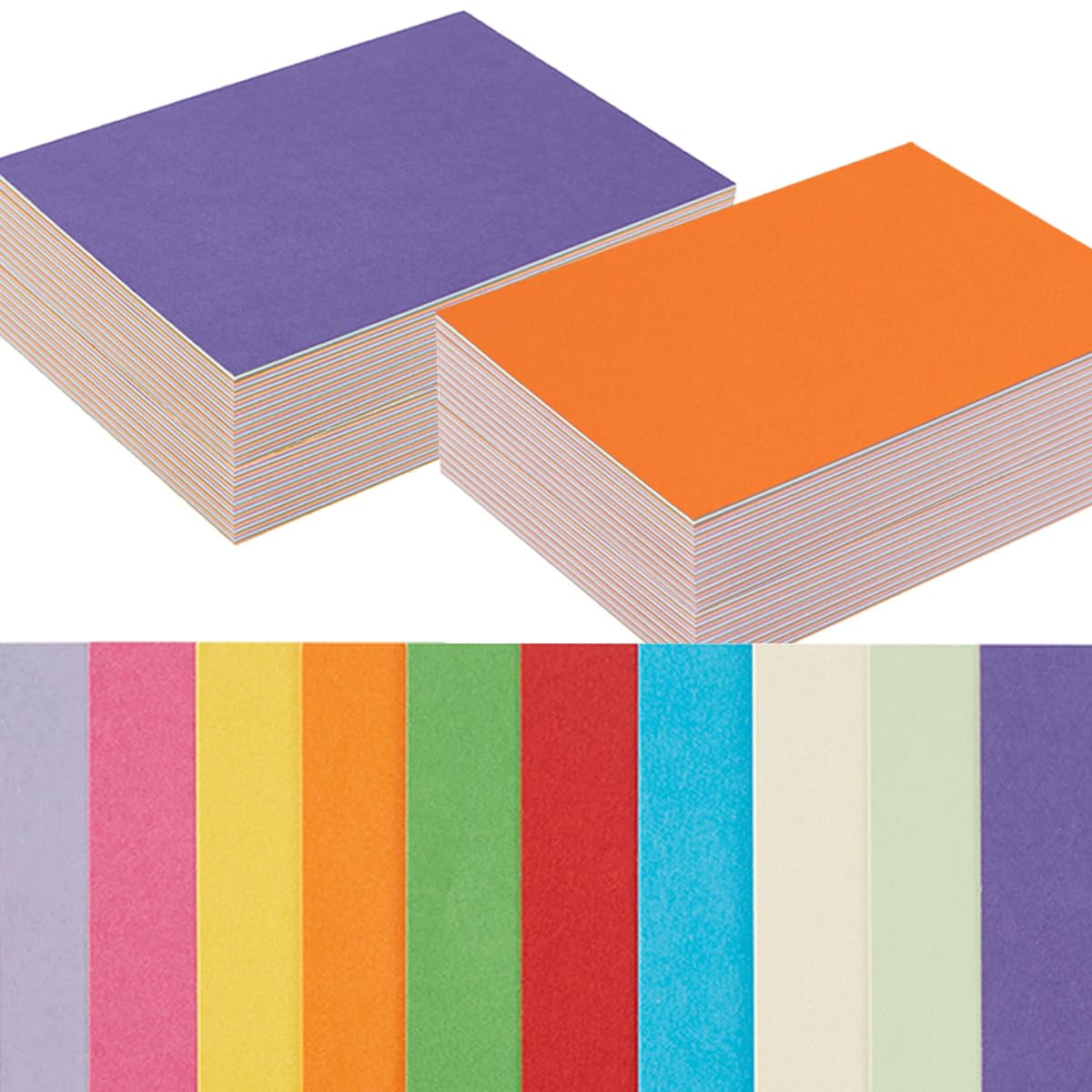 100 pack colorful thick ypf5 paper cardstock blank colored cards stock