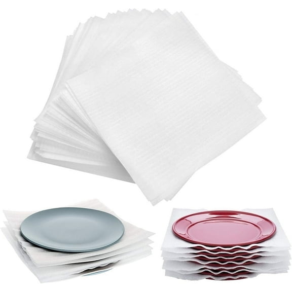 100 Pack Cushion Foam Pouches,Bexikou 12" x 12" Foam Wrap Cushioning,Double Walled Cushioning Bags,Thickening Shockproof Foam Bags for Shipping&Moving