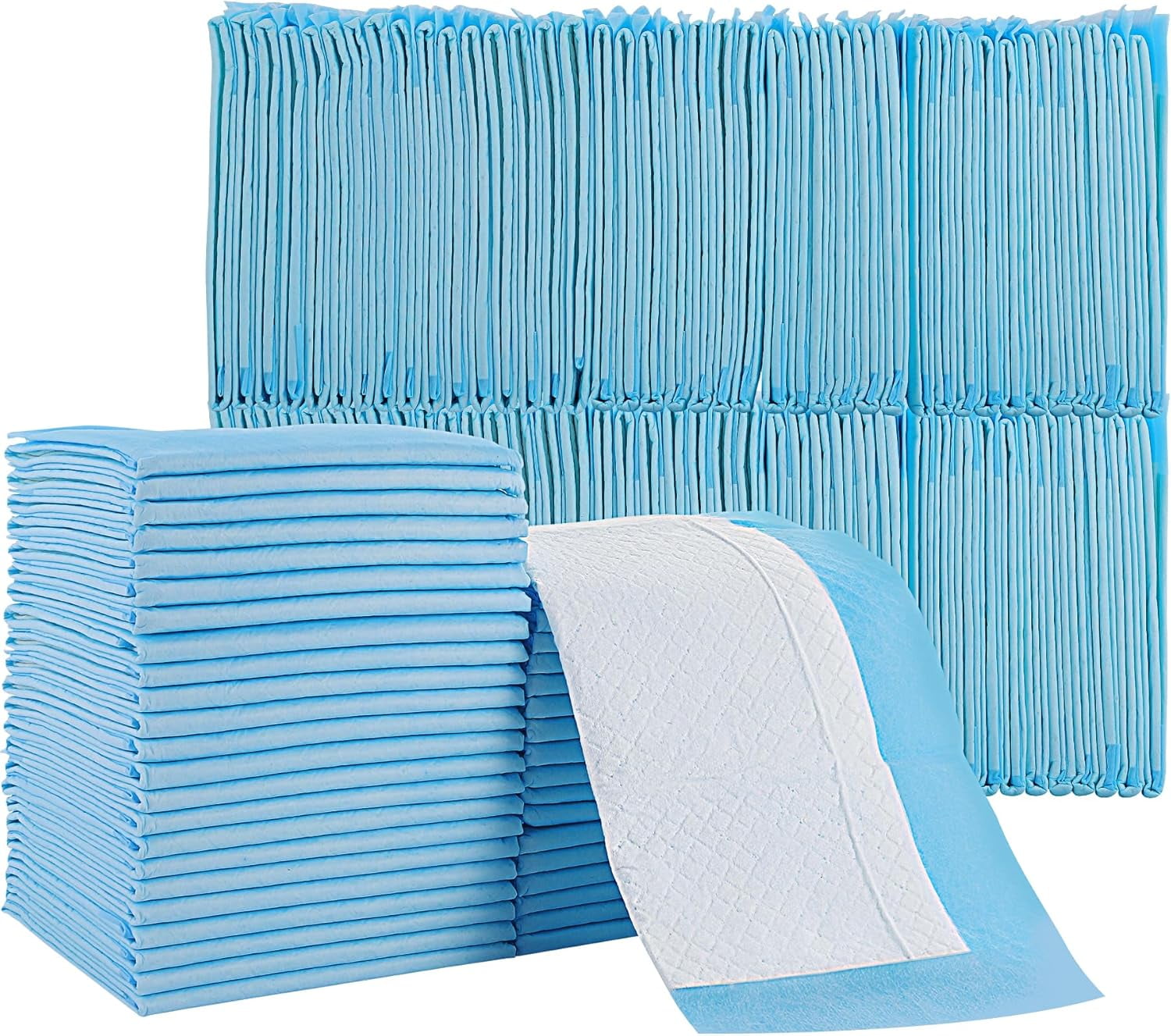 100 Pack Disposable Changing Pad,High Absorbent Diaper Changing Pads,Waterproof Leak Proof Baby Disposable Underpads Incontinence Bed Pads,Breathable Chucks Pads for Adult Child Baby Pets,13X18inch