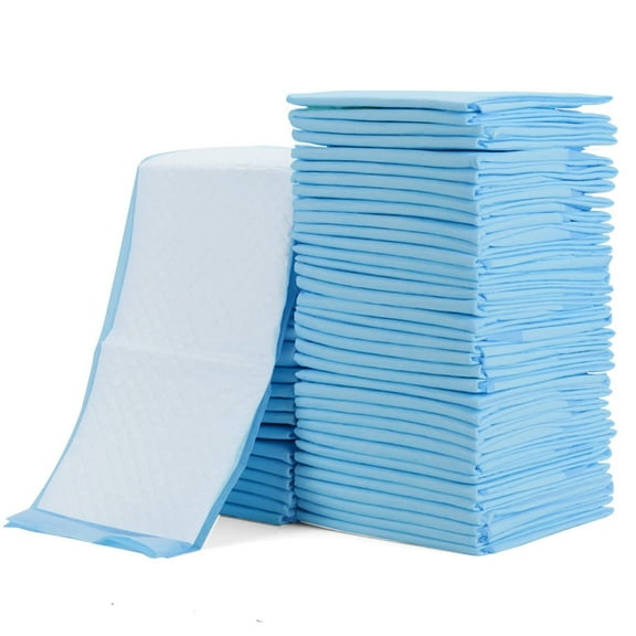 100 Pack Disposable Changing Pads Baby Disposable Underpads Waterproof Diaper Changing Pad Breathable Underpads Bed Table Protector Mat, 17 Inches x 13 Inches