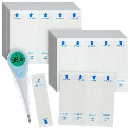 Juvale Disposable Thermometer Covers – 100 Count, White, Protective Probe Covers for Personal Digital Thermometers