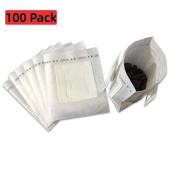 100 Pack Disposable Hanging Ear Drip Coffee Filter Bags, Portable Single Serve Pour Over Coffee Filter Paper Compatible with Most Coffee Mugs for Travel Home Office Camping