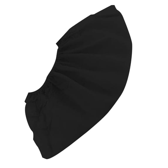 100-Pack Disposable Nonwoven Shoe Covers - Thick, Non-Slip, Black, for Home/Lab/Workshop