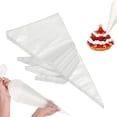 thumbnail image 1 of 100 Pack Disposable Pastry Bags,16 Inch Clear Thick Plastic Pastry Icing Frosting Piping Bags For Decorating Cupcakes Cakes Cookies, 1 of 7