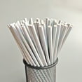 thumbnail image 1 of 100-Pack Disposable Pearl Paper Straws - Multi-Color Party Supplies for Beverages and Arts, 1 of 4