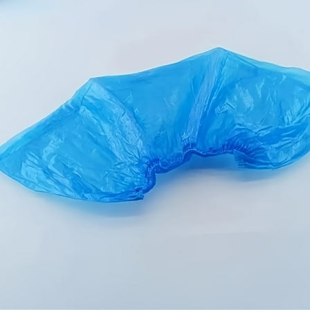 100-Pack Disposable Shoe Covers – Waterproof Non-Slip Boot Protectors with Elastic Ankle for Medical, Cleaning & Home Use