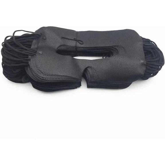 100 Pack Disposable VR Mask Sanitary Eye Covers for Face Mask,Virtual Reality Compatible with HTC Vive Pro/PS VR/Gear VR/Oculus Rift Go e altre cuffie Most vr Headset (Black)