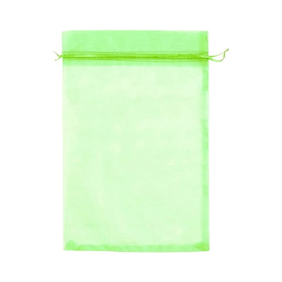 100 Pack Drawstring Fruit Tree Protector Mesh Bags, Breathable Reusable Polyester Net to Block Bird Squirrel, Fit Grape Fig Tomato Pomegranate Garden Fruits