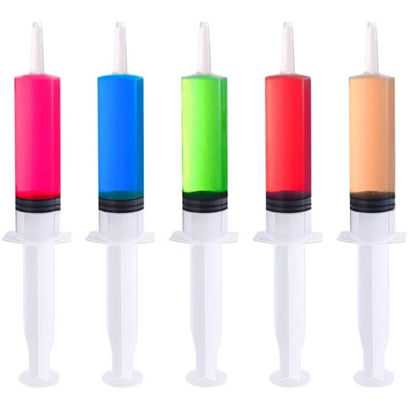 100 Pack Durable Reusable Jello Shot Syringes for parties - 2oz/60ml
