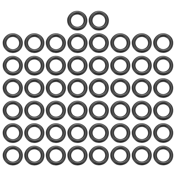 100 Pack EPDM O-Ring Seals, 13/64" ID x 5/16" OD x 1/16" Thick Round Rubber Sealing Gasket, Plumbing Washers for Faucet, Automotive, Filter Nozzle Pipe, Air or Gas Sealing