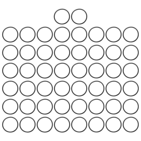 100 Pack EPDM O-Ring Seals, 55/64" ID x 1-1/64" OD x 5/64" Thick Round Rubber Sealing Gasket, Plumbing Washers for Faucet, Automotive, Filter Nozzle Pipe, Air or Gas Sealing