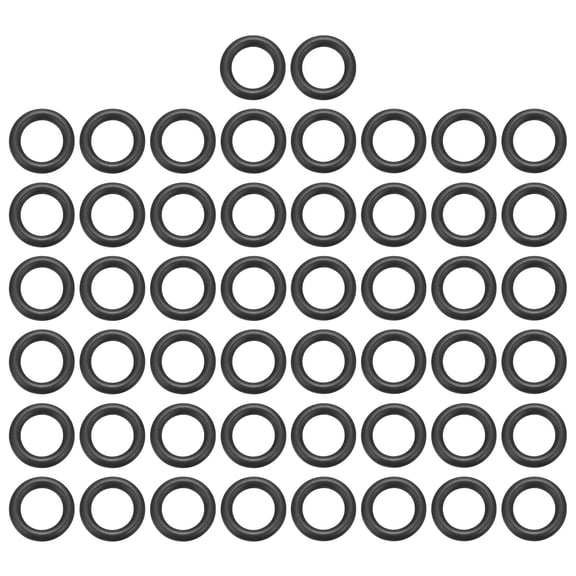 100 Pack EPDM O-Ring Seals, 9/32" ID x 7/16" OD x 5/64" Thick Round Rubber Sealing Gasket, Plumbing Washers for Faucet, Automotive, Filter Nozzle Pipe, Air or Gas Sealing