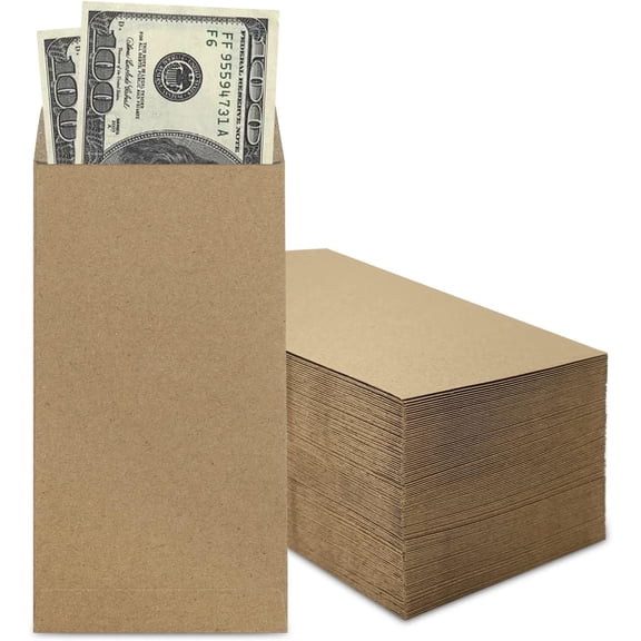 100 Pack   Envelopes 6.7x3.5 Fit for Envelope  Saving , 120 GSM Thick  Envelopes for , Budgeting, Check, , Tickets, , small items & collectables