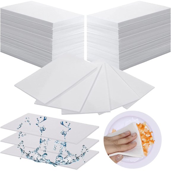 100 Pack Eraser Sheets Sponge Disposable Thin Cleaning Melamine Sheets Foam Sponge Pads Home Eraser Wipes for Kitchen Shoe Furniture Bathroom Shower Cleaner