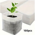 thumbnail image 1 of 100 Pack Fabric Seedling Pots, 3.2x4 in Non-Woven/Nursery Bags, Breathable Plant Starter Bags for Home Gardening, Eco-Friendly Seed Sprouting White, 1 of 7