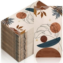 100 Pack Floral Napkins Disposable Paper Hand Towels 2 Ply Decorative Dinner Guest Towels Flower Cocktail Napkins for Bathroom Toilet Powder Room Wedding Bridal Shower Birthday (Arts)