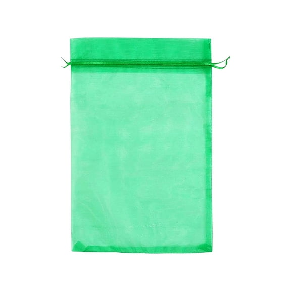 100 Pack Fruit Protector Bags with Drawstring - Mesh Fruit Tree Bags for Protecting Grapes Tomatoes Figs Vegetables from Birds and Insects - Lightweight Breathable Polyester Plants Netting Bags for G