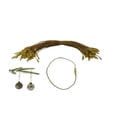 thumbnail image 1 of 100 Pack Gold Christmas Ornament Precut String Hangers with Snap Fastener, 1 of 7