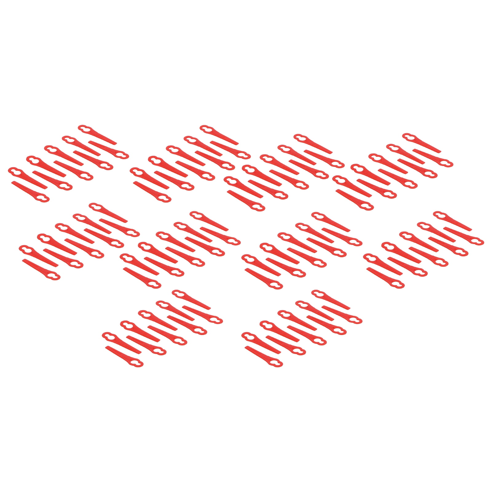 100 Pack Gourd Shaped Blade Plastic Trimming Blade Lawn Mower Cutting