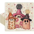 100 Pack Halloween Paper Napkins 6.5 Inch Cute Ghost Napkins