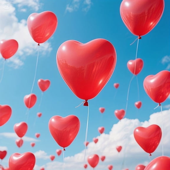 100-Pack Heart-Shaped Red Balloons with Air Pump - Ideal for Weddings, Anniversaries, and Valentine's Day Celebrations