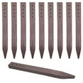thumbnail image 1 of (100 Pack) - Heavy Duty 12" Long x 1/2" Inch Thick, Brown Landscape Lawn & Garden Border Edging Stakes - Easy Install Terrace & Bender Board, 1 of 3