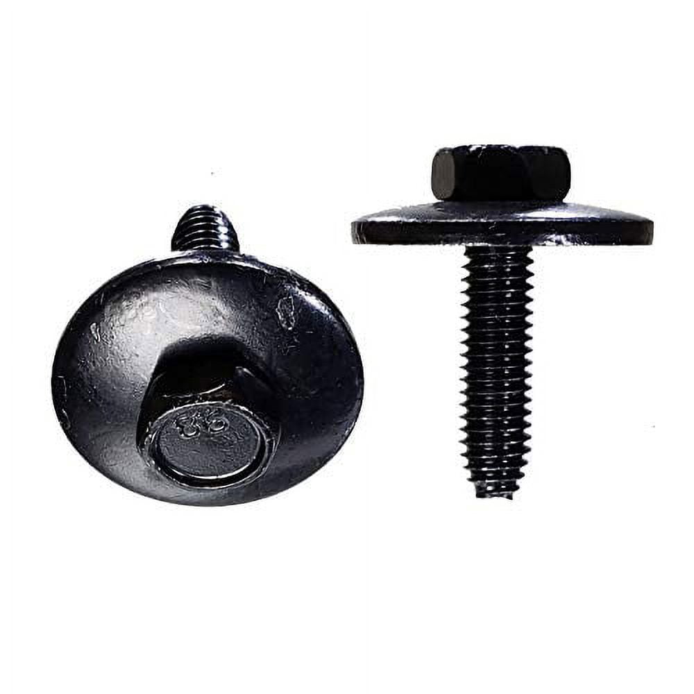 (100 Pack) Hex Head Sems Body Bolts M61.0 Thread 25mm Loose Washer