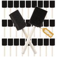 thumbnail image 1 of 100 Pack High Density Sponge Paint Brushes Assortment, 2 Inch Foam Brush Applicators with Wood Handles for Arts, Crafts, Furniture Staining, DIY Painting and Home Improvement Projects, 1 of 7