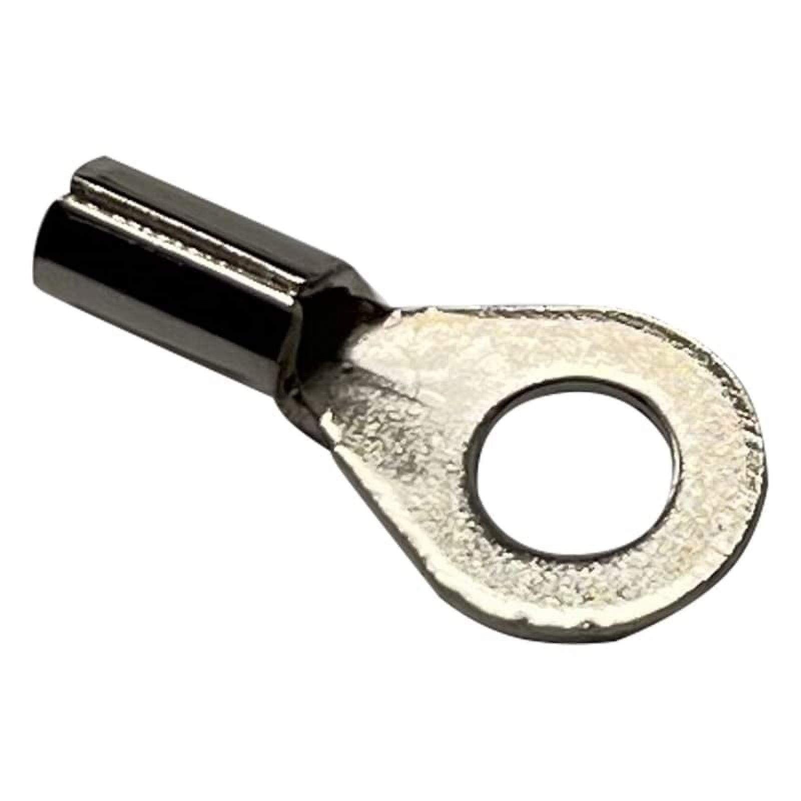 100 Pack - High Temp Non-Insulated Ring Connector - 22-18 Gauge #8 Stud ...