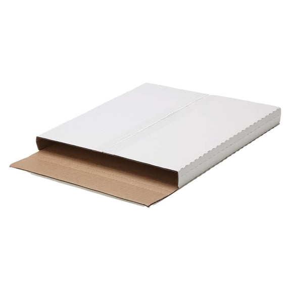 100 Pack LP Strong Record Mailer Boxes | 12.5" x 12.5" x 1" | Height-Adjustable - Perfect for Mailing LP Records, Record Album Mailer, Album Box