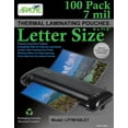 thumbnail image 1 of 100 Pack Laminating Pouches 7 mil, Holds 8.5 x 11 Inch Letter Size (9 11.5 Sheets), Office and School Supplies, Thermal Sheets, Super Clear, Round Corner, 1 of 4