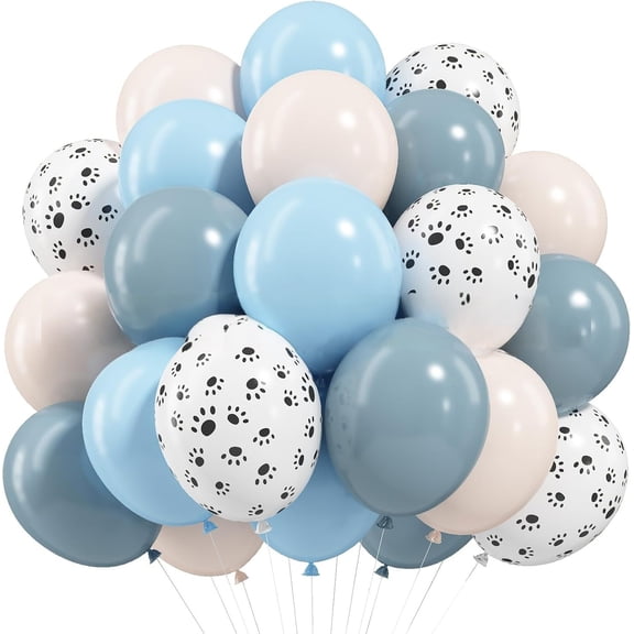 100 Pack Light Blue-White Balloons – 10 Inch Latex Balloons for Balloon Arch Kit, Birthday Party Decorations, Helium or Air, Bulk Balloons for Boys, Girls, Weddings