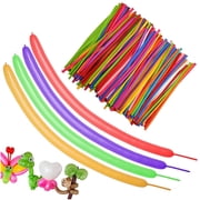 100 Pack Long Twisting Balloons for Animals, Modeling Balloons Kit for DIY Shapes, Professional Latex Balloons for Birthday Wedding Christmas Party Decorations, Magic Show & Clown Supplies