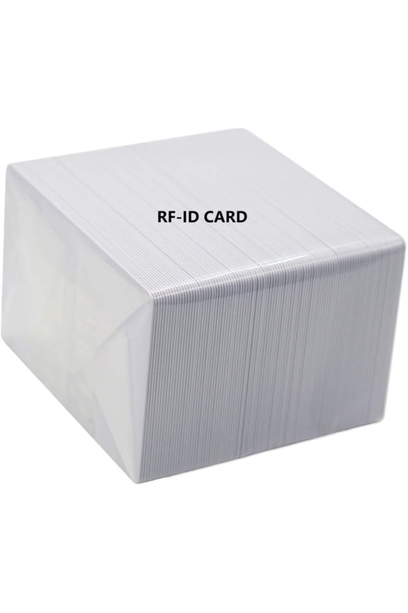 RACCI 100-Pack MIFARE Classic 1K Compatible Smart RFID Cards - 13.56MHz 14443A Protocol Blank White Cards for Hotel Access, Attendance, and Printing (Compatible with Most Card Printers)
