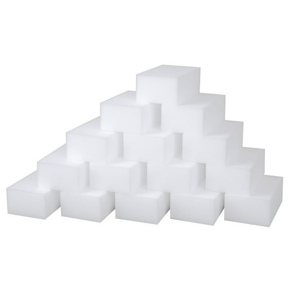 100 Pack Magic Sponge Erasers – Extra Thick Melamine Cleaning Sponges for Kitchen, Bathroom & Walls, Multi-Surface Scrubber Pads for Stubborn Stains on Tubs, Sinks & Baseboards