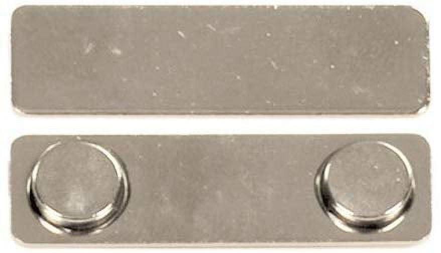 100 Pack - Magnetic Name Badge Tag Fastener Backing with Adhesive